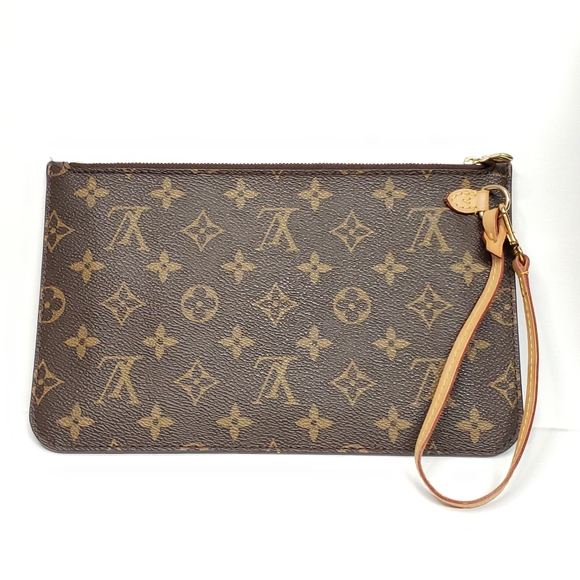 Louis Vuitton Neverfull Wristlet Clutch Monogram White Lux-350-090225 - Picture 2 of 13